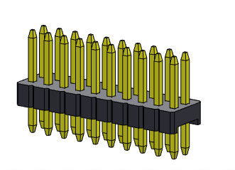 Doppelreihen-gerade Art Pin Header Connectors 1.27mm Serise - 2 *2 PIN To 2*50PIN SQ0.40mm