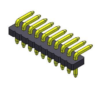 1.27mm Leiterplatte-Titel-Verbindungsstück-einzelne Reihe VORMONTIERTES 1*2 PIN To 1*50PIN