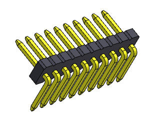 1.27mm Leiterplatte-Titel-Verbindungsstück-einzelne Reihe VORMONTIERTES 1*2 PIN To 1*50PIN