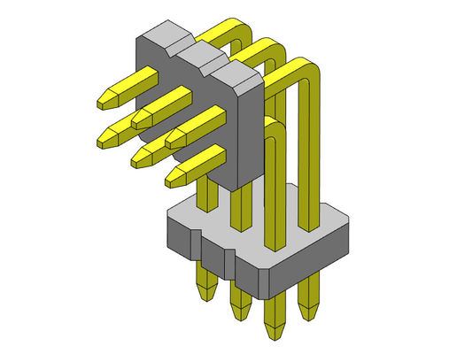1.27mm weibliches Pin Header Connector Dual Row 2*2 PIN To 2*50PIN SQ0.40mm