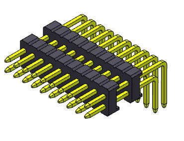 Stapel gerades Pin Female Header Connector Electrical Pin Connector 1.27mm