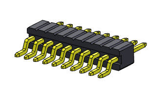 1.27mm Pin Female Header Connector Universal Pin Connector VORMONTIERTES 1*3 PIN To 1*33PIN