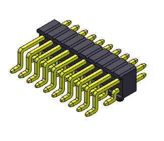 1.27mm Universal-Pin Connectors Dual Row VORMONTIERTES 1*2 PIN To 1*33PIN SQ0.40mm