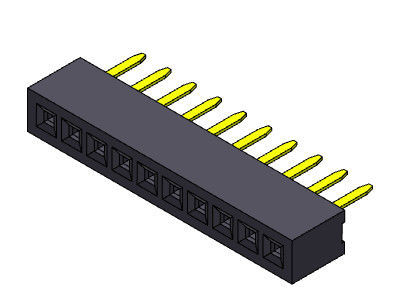 Weibliche einzelne Reihen-gerader Typ 1 *2 PIN To 1*40PIN H=2.10mm des Titel-Verbindungsstück-1.00mm