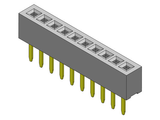 Weibliche einzelne Reihen-gerader Typ 1 *2 PIN To 1*40PIN H=2.10mm des Titel-Verbindungsstück-1.00mm
