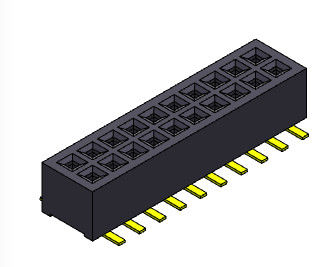 1.00mm Doppelreihe Pin Female Header Connector 2*3 PIN To 2*40PIN