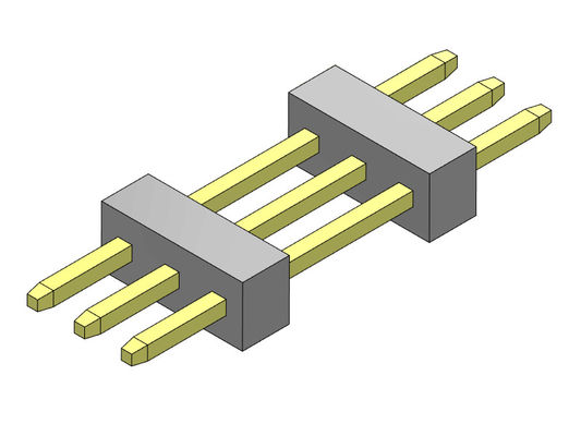 Einzelner Reihen-Stapel-gerader Typ 1 *3 PIN To 1*40PIN SQ0.30mm Pin Header Connectors 1.00mm