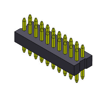 1.00mm Doppelreihen-Verbindungsstück-gerade Art - 2 *3 PIN To 2*40PIN