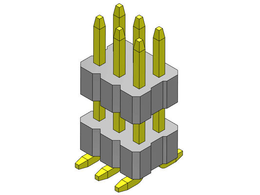 1.00mm Doppelreihe weibliches Pin Connector Stack Straight SMT 2*2 PIN To 2*40PIN