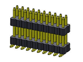 1.00mm Doppelreihe weibliches Pin Connector Stack Straight SMT 2*2 PIN To 2*40PIN