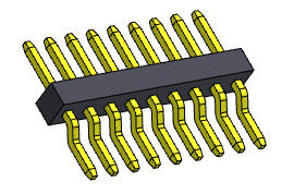 Einzelne Reihe Pin Header Connectors 1.00mm VORMONTIERTER SMT-Typ 1 *2 PIN To 1*40PIN H=1.00mm