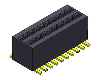 0.80mm Doppelreihe SMT-Frau zu weiblichem Pin Header 2*3 PIN To 2*50PIN