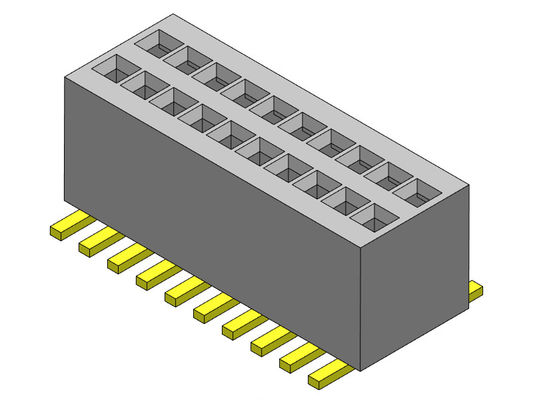 0.80mm Doppelreihe SMT-Frau zu weiblichem Pin Header 2*3 PIN To 2*50PIN