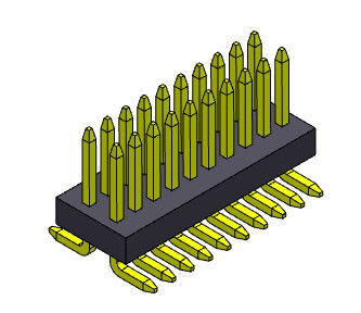 Doppelreihe der Neigungs-0.8*1.2mm 2*3 PIN To 2*50 PIN Pin Female Header Connector 0.8mm