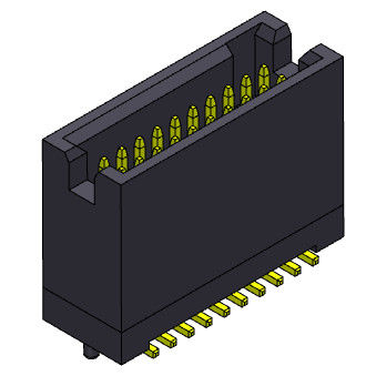 Verdoppeln Reihe 1,27 Millimeter Kasten-Titel SMT-Art-mit Klammern 300V AC/DC