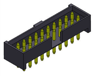 2mm Neigungs-Kasten-Titel-Verbindungsstück-Doppelreihen-gerade Bad-Art H=4.80mm