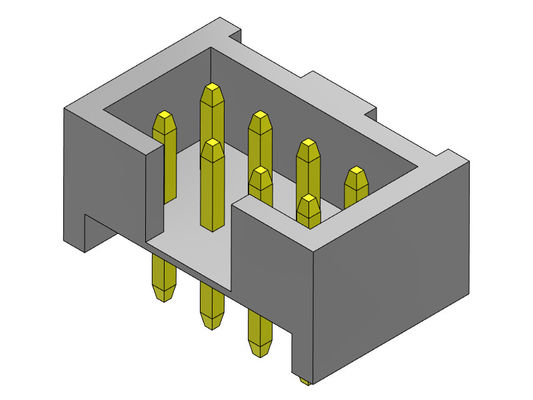 2mm Neigungs-Kasten-Titel-Verbindungsstück-Doppelreihen-gerade Bad-Art H=4.80mm
