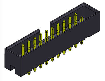 500V AC/DC Doppelreihen-gerade Bad-Art H=5.60mm des Kasten-Titel-2mm