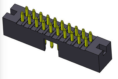 500V AC/DC Doppelreihen-gerade Bad-Art H=5.60mm des Kasten-Titel-2mm