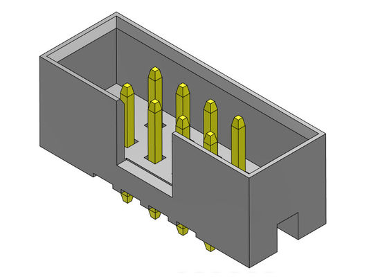 500V AC/DC Doppelreihen-gerade Bad-Art H=5.60mm des Kasten-Titel-2mm