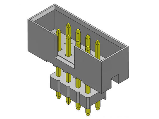 Doppelreihen-Kasten-Titel-Verbindungsstück 2.00mm erhöhte gerade Bad-Art