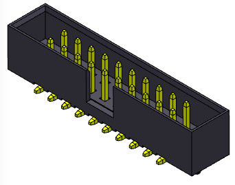 2*8-2*25Pin 2mm reihe SMT-Art des Kasten-Titel-2AMP Doppelmit Klammern