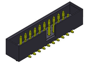 2*8-2*25Pin 2mm reihe SMT-Art des Kasten-Titel-2AMP Doppelmit Klammern