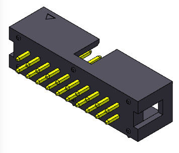 Kasten-Titel 2*3-2*32Pin 600V AC/DC des Doppelreihen-gerader Bad-2.54mm