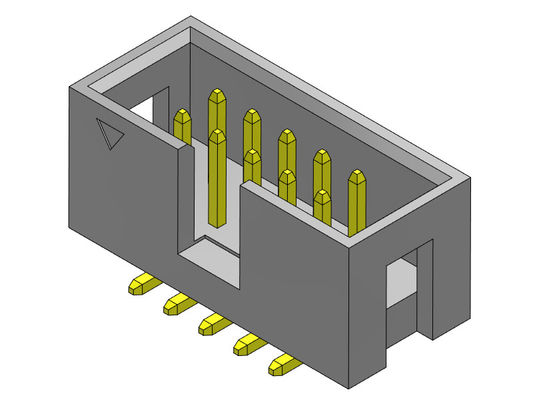 Art des 2.54mm Kasten-Titel-Verbindungsstück-2*3-2*32 Pin Nylot 6T 3AMP SMT mit Klammern