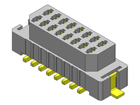06-30 Brett Pin SMT zu Leiterplatten-Verbinder-Neigung 1.00mm UL94V0 LCP
