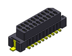 06-30 Brett Pin SMT zu Leiterplatten-Verbinder-Neigung 1.00mm UL94V0 LCP