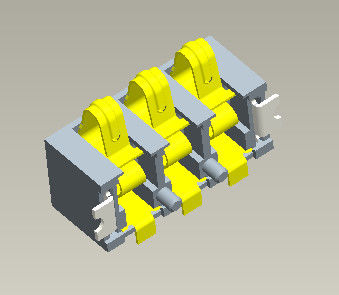 SMT-Art Verbindungsstück der Batterieverbinder-Neigungs-2.5mm der Batterie-12v