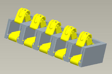 5.0AMP Batterieverbinder SMT-Art der Neigungs-4.25mm mit den Klammern 5000 Zyklen minimal