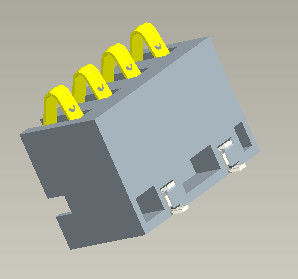Batterieverbinder SMT der Neigungs-2.5mm schreiben H=6.7mm 4 Pin With Pegs