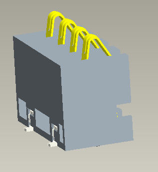 Batterieverbinder SMT der Neigungs-2.5mm schreiben H=6.7mm 4 Pin With Pegs