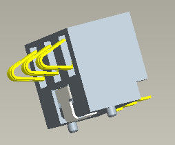 Batterieverbinder-Batterie 4 Pin Connector H=5.4-7.0mm der Neigungs-2.5mm