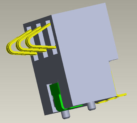 Batterieverbinder-Batterie 4 Pin Connector H=5.4-7.0mm der Neigungs-2.5mm