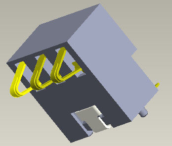 Batterieverbinder-Batterie 4 Pin Connector H=5.4-7.0mm der Neigungs-2.5mm