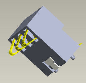 Batterieverbinder-Batterie 4 Pin Connector H=5.4-7.0mm der Neigungs-2.5mm