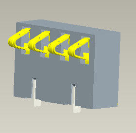 Batterieverbinder-Batterie 4 Pin Connector H=5.4-7.0mm der Neigungs-2.5mm