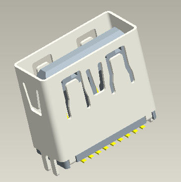 1.0Amp Hochgeschwindigkeitsusb 3,0 eine Art des Verbindungsstück-11.5mm der Vertikalen-180° SMT