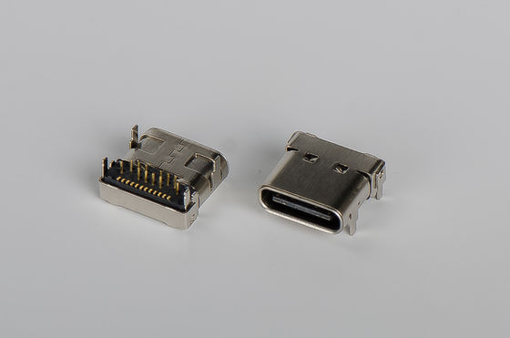 Weibliche tauchen umschaltbare Art c-Verbindungsstück SMT Usb 3,1 1.2mm 10000 Zyklen minimal ein
