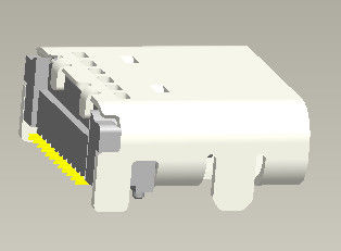 24 Verbindungsstück PIN Types C Usb 3,1 weibliches rechtwinkliges 90° doppeltes SMT