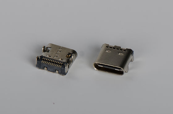 24 Verbindungsstück PIN Types C Usb 3,1 weibliches rechtwinkliges 90° doppeltes SMT