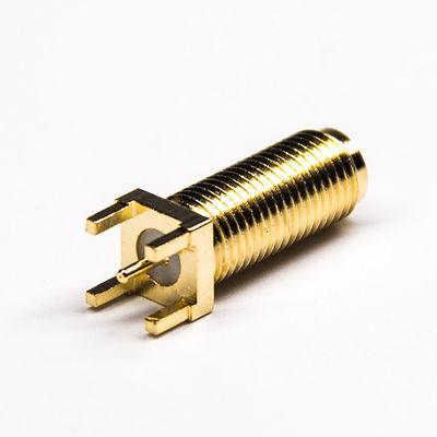 50Ω Koaxialkabel-Buchse des Vergolden-SMA tauchen Art L 20mm ein