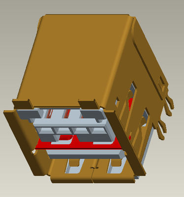 weibliche rechtwinklige 90° Bad-Art Energie 3.0Amp Usb-Verbindungsstück-(mit dem Ohr) 5V 12V 24V