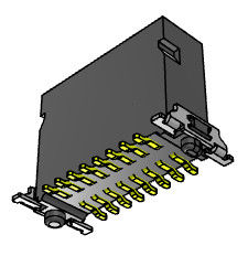 Hochgeschwindigkeitsbrett H 9.85mm zu Leiterplatten-Verbinder 1.27mm SGS bescheinigte