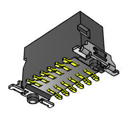 6.70mm Reihen-Hochgeschwindigkeitsbrett zu den Leiterplatten-Verbindern vertikales 180°